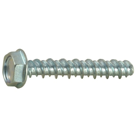 Midwest Fastener #8 x 1 in Hex Hex Machine Screw, Zinc Plated Steel, 40 PK 36221